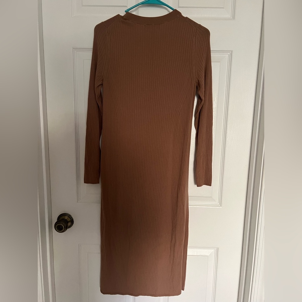 ‼️NWOT: Banana Republic Ribbed Long Sleeve Dress - S - Picture 4 of 4